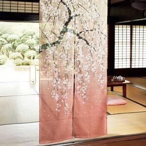 「風水春の開運暖簾（のれん・間仕切り・カフェカーテン）」｜詳細画像