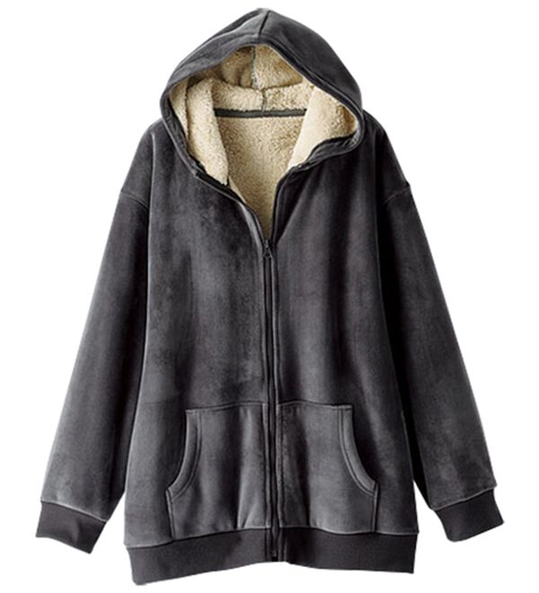 BELLUNA（ベルーナ）の「【快適Ｌａｂ．】リッチベロア素材裏ボアパーカー（パーカー）」｜詳細画像