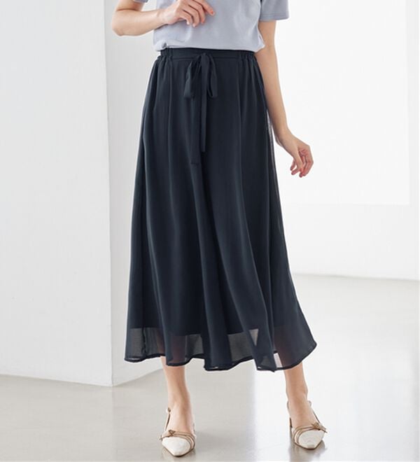 alotta（アロッタ）の「ふんわりシフォンワイドパンツ（ワイドパンツ・ガウチョ）」｜詳細画像