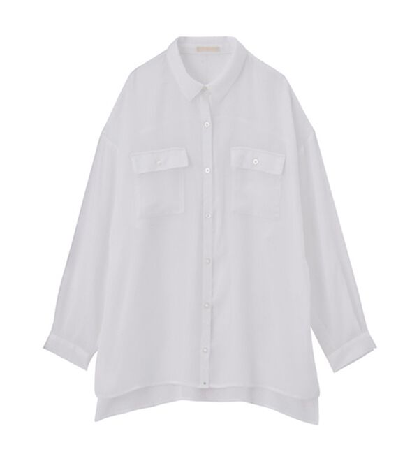 GeeRA（ジーラ）の「オーバーサイズシアー楊柳シャツ（シャツ）」｜詳細画像
