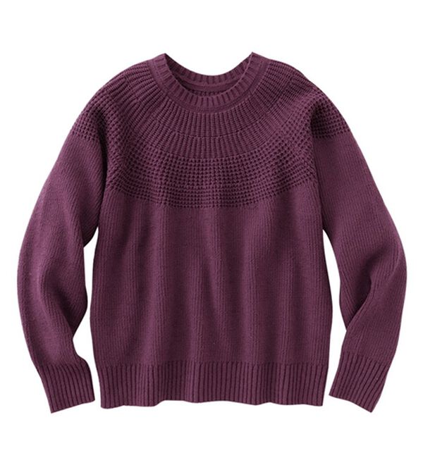 Viola e Viola（ヴィオラ エ ヴィオラ）の「【３つの機能付】求心編みニット（ニット・セーター）」｜詳細画像