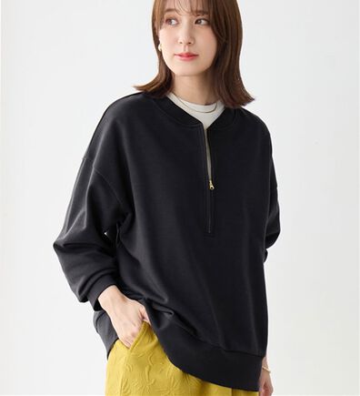 Viola e Viola（ヴィオラ エ ヴィオラ）の「抜け感！ハーフジップ大人スウェット（トレーナー・スウェット）」