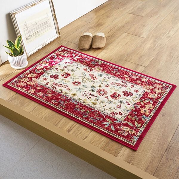 ベルギー製綿混モケット織玄関マット「ブーケ」 - ベルーナ【公式】