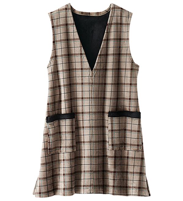 BELLUNA（ベルーナ）の「なめらか裏ベロアジャンパースカート（ジャンパースカート）」｜詳細画像