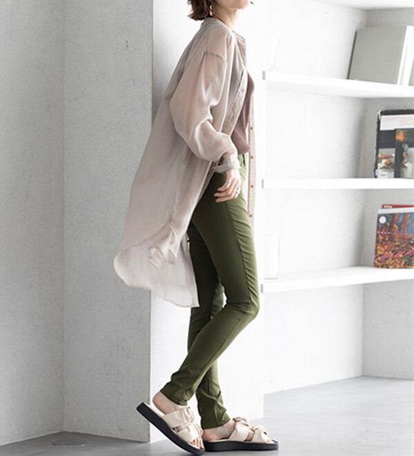 GeeRA（ジーラ）の「嬉しい機能付！美脚スキニーレギンスパンツ（フルレングスタイプ）（フルレングスパンツ）」｜詳細画像