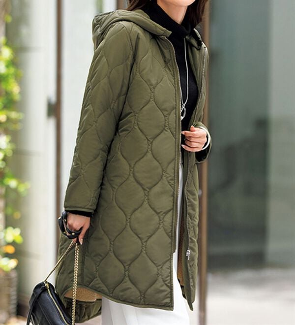 ルフラン（ルフラン）の「便利な３ＷＡＹキルトコート（ロングコート）」｜詳細画像