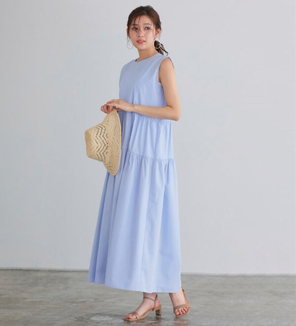 Pierrot（ピエロ）の「ラウンドティアードワンピース（カットソーワンピース）」｜詳細画像