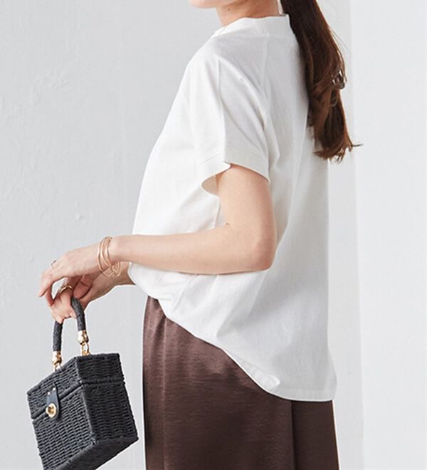 RANAN（ラナン）の「＜Ｕ.Ｓ.　ＰＯＬＯ ＡＳＳＮ.＞綿100％プチハイネックTシャツ（Tシャツ）」｜詳細画像