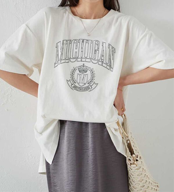 RANAN（ラナン）の「ヴィンテージライクロゴTシャツ（カットソー）」｜詳細画像