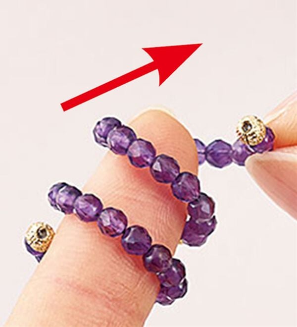 BELLUNA（ベルーナ）の「１８金ボール入りアメジストフリーサイズリング（リング）」｜詳細画像