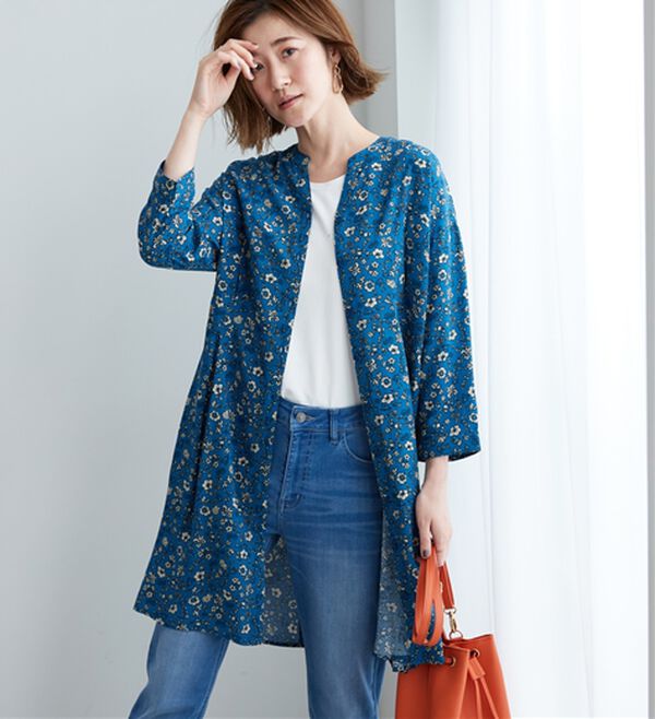 BELLUNA（ベルーナ）の「【接触冷感】レーヨン素材ウエストタック使いワンピース（その他ワンピース）」｜詳細画像