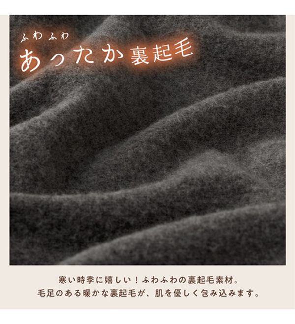 Viola e Viola（ヴィオラ エ ヴィオラ）の「【選べる衿】あったか裏起毛トップス＜ハイネック・クルーネック＞（カットソー）」｜詳細画像