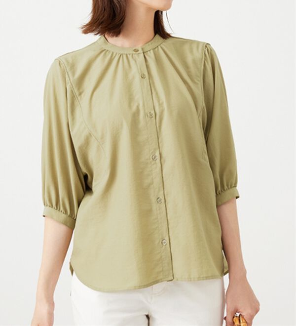 BELLUNA（ベルーナ）の「袖切替ドルマンデザインブラウス（ブラウス）」｜詳細画像