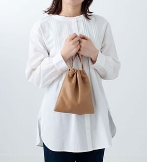 BELLUNA（ベルーナ）の「綿レーヨン素材ピンタックシャツチュニック（チュニック）」｜オフ白