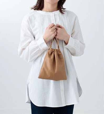 BELLUNA（ベルーナ）の「綿レーヨン素材ピンタックシャツチュニック（チュニック）」