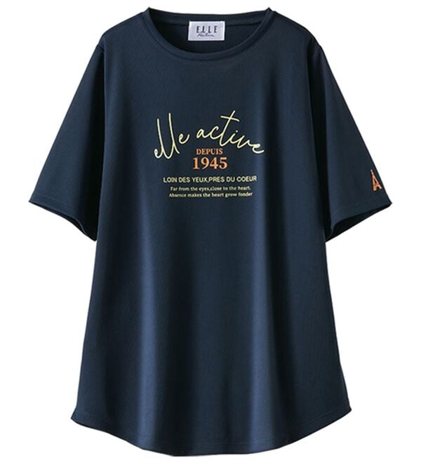 BELLUNA（ベルーナ）の「＜ＥＬＬＥ　Ａｃｔｉｖｅ＞裏メッシュ裾ラウンドチュニック（カットソー）」｜詳細画像