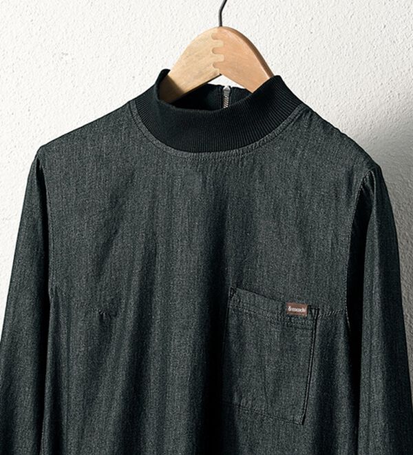 BELLUNA（ベルーナ）の「＜＆ｃｏｃｏｃｈｉ＞デニム素材リブ使いチュニック（チュニック）」｜詳細画像