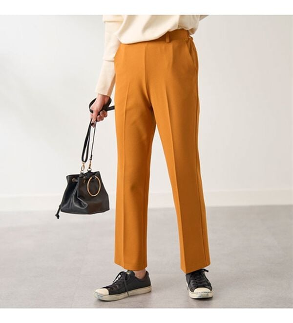 BELLUNA（ベルーナ）の「ジョーゼット素材フレアーパンツ（フルレングスパンツ）」｜詳細画像