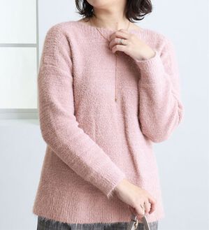 BELLUNA（ベルーナ）の「シャギーニットボートネックプルオーバー（ニット・セーター）」｜詳細画像