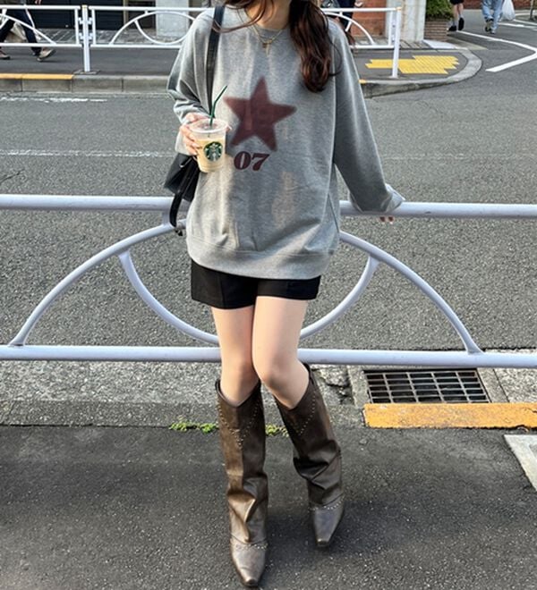 GeeRA（ジーラ）の「スターロゴスウェット（カットソー）」｜詳細画像