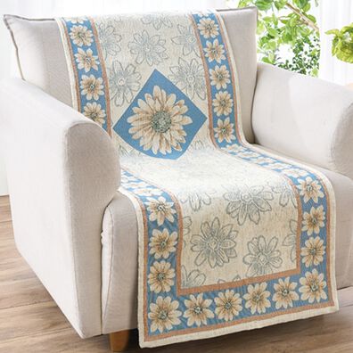 「イタリア製ジャカード織センターカバー「マルゲリータ」（ソファーカバー）」