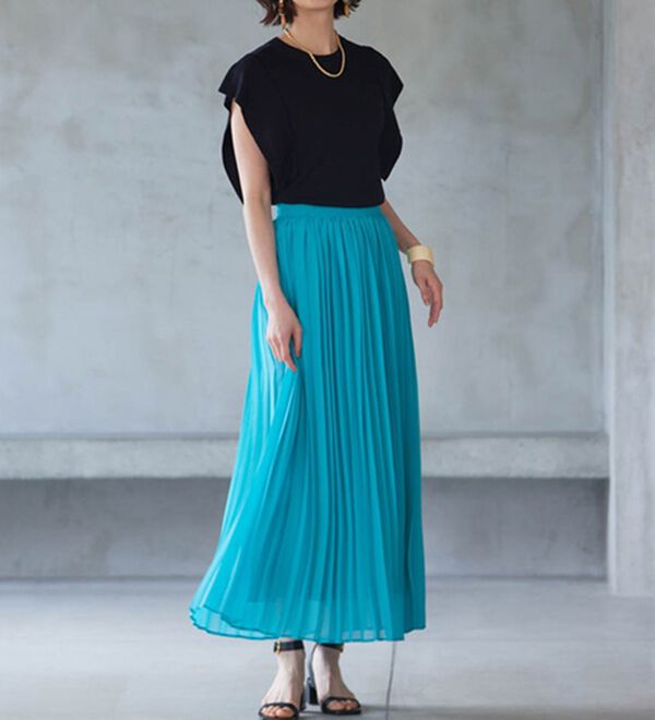 RANAN（ラナン）の「ひんやり！スクエアスリーブサマーニット（ニット・セーター）」｜詳細画像