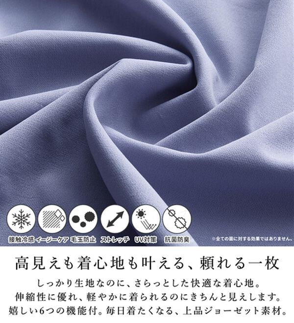BELLUNA（ベルーナ）の「【体型カバー】袖パール付AラインTブラウス（ブラウス）」｜詳細画像