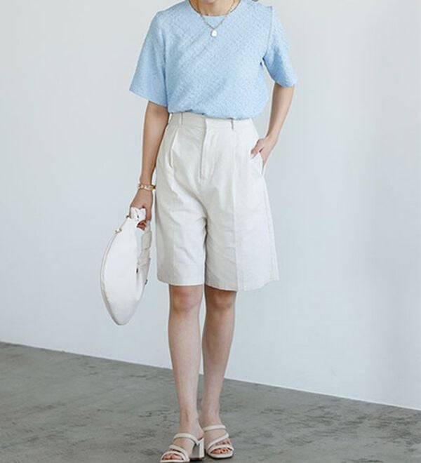 GeeRA（ジーラ）の「ふくれジャカードテクスチャーブラウス（ブラウス）」｜詳細画像