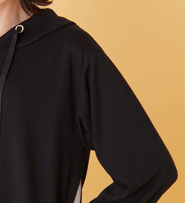 BELLUNA（ベルーナ）の「ワイドネック裾リブ切替チュニック（チュニック）」｜詳細画像