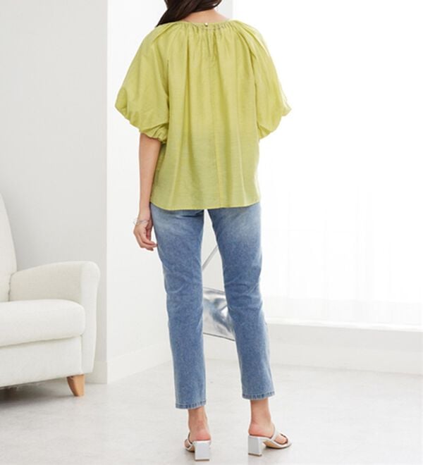 「バルーン袖デザインブラウス（ブラウス）」｜詳細画像