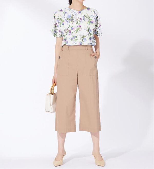 BELLUNA（ベルーナ）の「〈日比谷花壇〉袖フリルデザインブラウス（ブラウス）」｜詳細画像