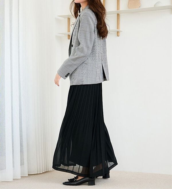 RANAN（ラナン）の「シフォンプリーツマキシスカート（ロングスカート）」｜詳細画像