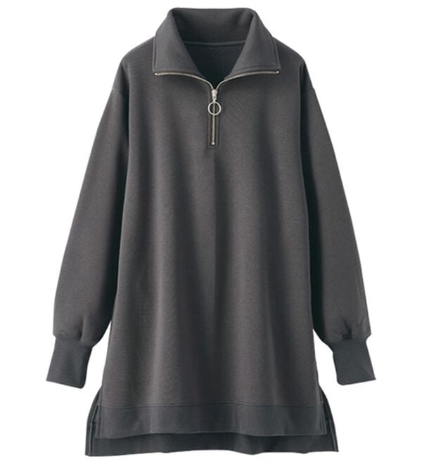 BELLUNA（ベルーナ）の「あったかキレイ！大人のハーフジップチュニック（チュニック）」｜詳細画像