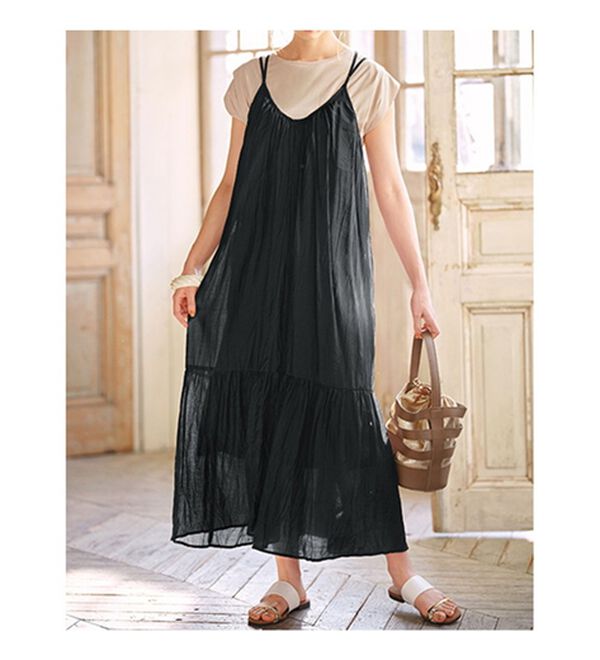 ワッシャープリーツキャミワンピース - ベルーナ【公式】 