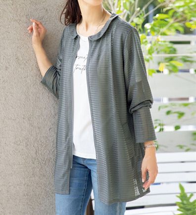 ルフラン（ルフラン）の「風が通る涼やかジャケット（その他ジャケット）」