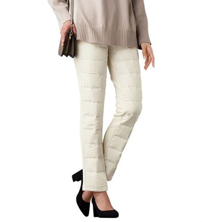 BELLUNA（ベルーナ）の「あった軽！裏シャギーダウンパンツ（フルレングスパンツ）」