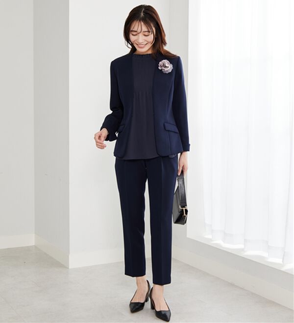 BELLUNA（ベルーナ）の「＜Ｃ／Ｓ＞ノーカラージャケット（ノーカラージャケット）」｜詳細画像