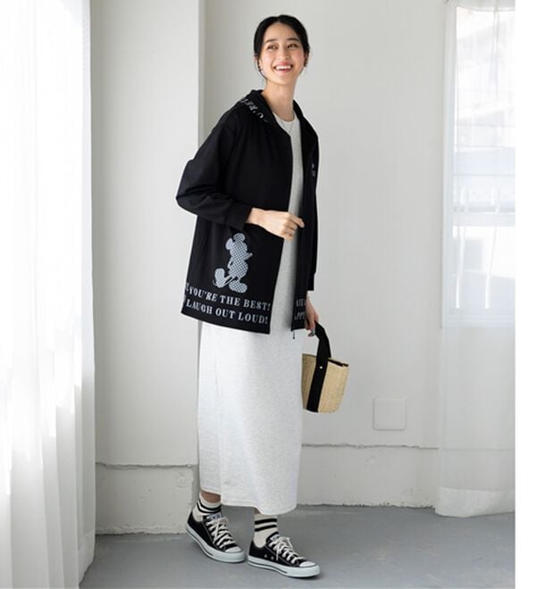 BELLUNA（ベルーナ）の「＜Ｄｉｓｎｅｙ＞【ミッキー】ロゴプリント裏メッシュパーカー（パーカー）」｜詳細画像