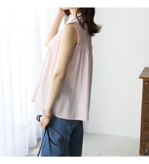 GeeRA（ジーラ）の「ストライプシャーリングブラウス（アンサンブル）」｜詳細画像