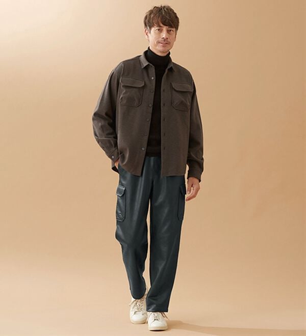 「メルトンジャージシャツジャケット（メンズシャツ）」｜詳細画像