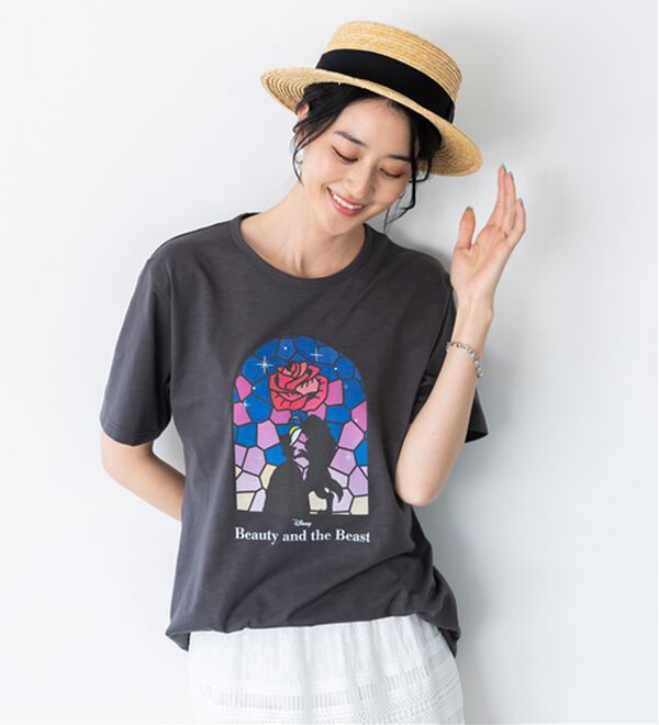 「＜Ｄｉｓｎｅｙ＞キャラクタープリントヴィンテージ風Ｔシャツ（チュニック）」｜詳細画像