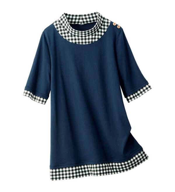 ルフラン（ルフラン）の「【４色組】手抜きに見せないハイネックＴシャツ（Tシャツ）」｜詳細画像