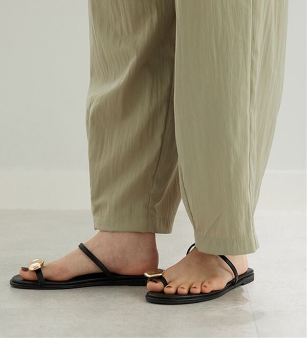 BELLUNA（ベルーナ）の「ビンテージ調タックワイドパンツ（ワイドパンツ・ガウチョ）」｜詳細画像