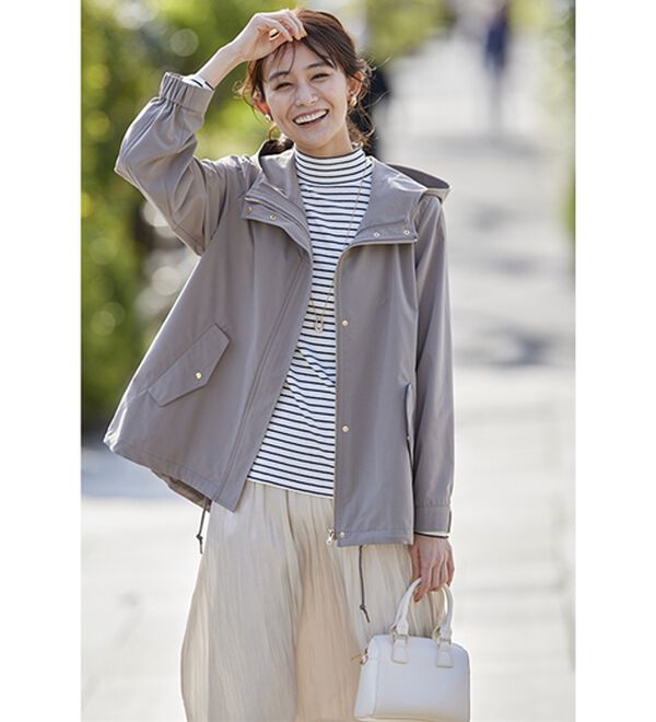 BELLUNA（ベルーナ）の「２枚組！秋冬に使える万能アウター（ハーフコート）」｜詳細画像