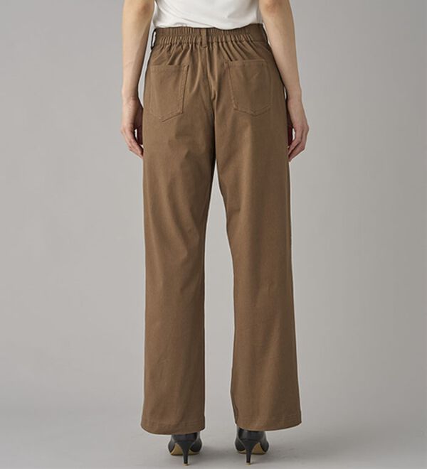 BELLUNA（ベルーナ）の「ひんやり綿混ハイパー美脚ストレッチワイドパンツ（フルレングスパンツ）」｜詳細画像