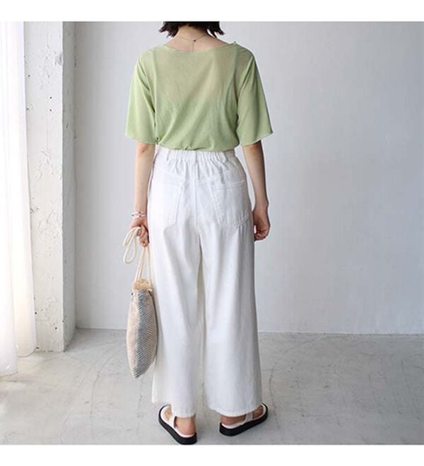 GeeRA（ジーラ）の「Ｖネックシャーリングカットソー（カットソー）」｜詳細画像