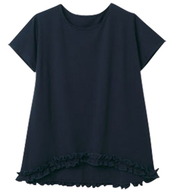 RANAN（ラナン）の「ひんやり！裾フリル使いプルオーバー（カットソー）」｜詳細画像