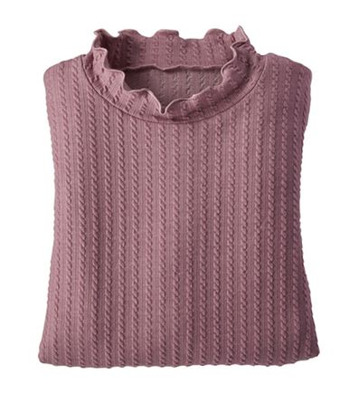 BELLUNA（ベルーナ）の「フリル衿ジャカードプルオーバー（カットソー）」