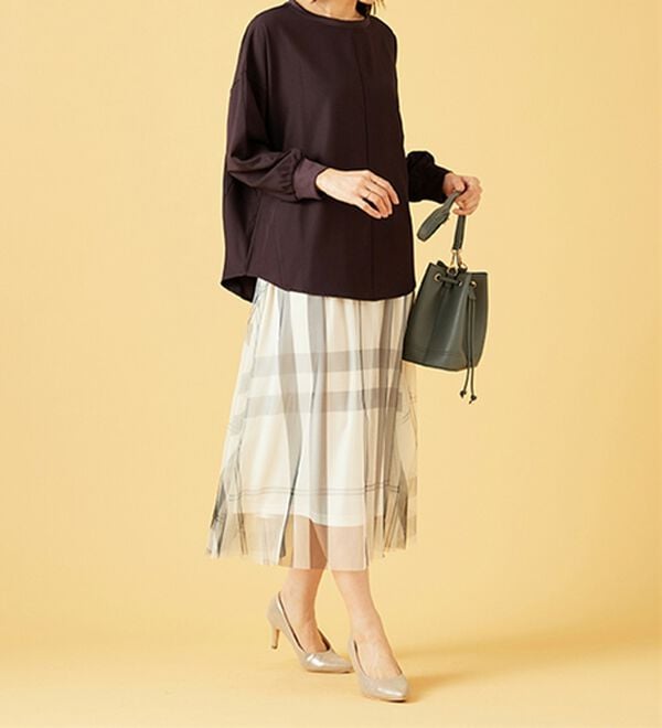 BELLUNA（ベルーナ）の「きれい見えドルマンプルオーバー（カットソー）」｜詳細画像