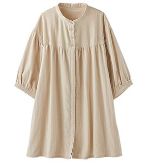 BELLUNA（ベルーナ）の「風が通り抜けるダブルガーゼチュニック（チュニック）」｜オフベージュ